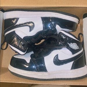 Black and White Jordan 1s